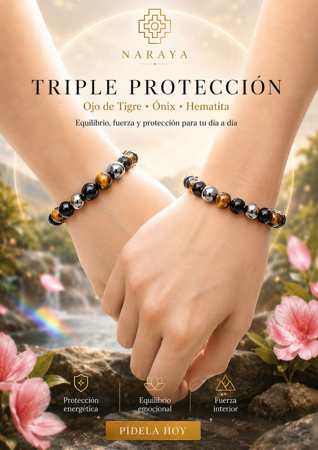 Pulsera Triple Protección